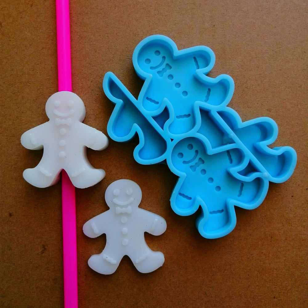 Gingerbread Straw Topper Mold